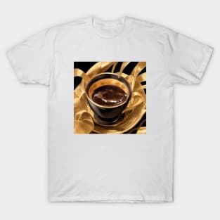 Coffee Macchiato French Press Decaf Roast T-Shirt